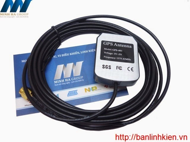 Anten GPS 1575.42 MHz ( Loại Dây Dài 3M)