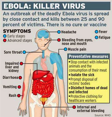 Ebola Virus Infection Effects and Symptoms