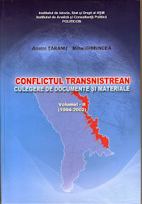 Ţăranu A., Gribincea M. Conflictul transnistrean. Culegere de documente şi materiale. Vol. I (1989-1993).- 598p.; Vol. II (1993-2002).- 638p.- Ch.: Editura Lexon-Prim, 2013. ISBN 978-9975-4436-1-6