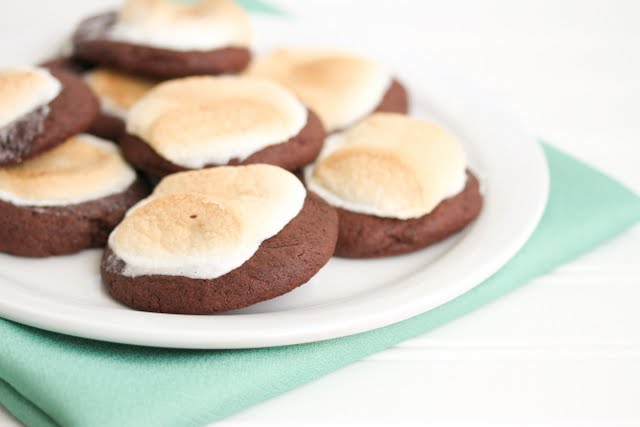 photo of a plate of hot chocolate cookies