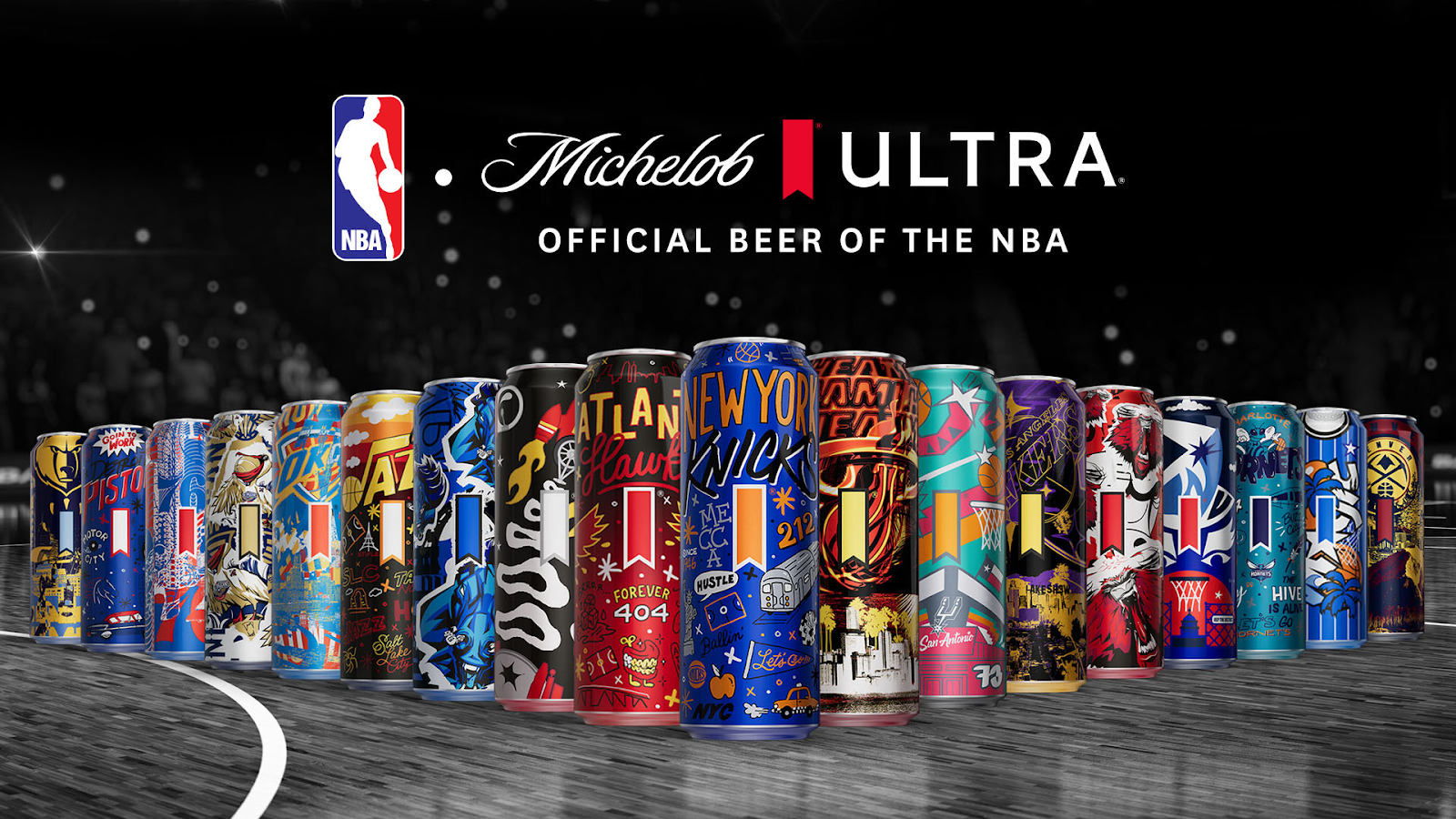 LATAS NBA Michelob Ultra - cervejas menos caloricas - BVML