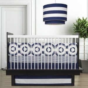  Oilo Wheels Standard Crib Set, Cobalt Blue