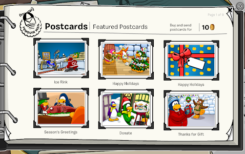 Club Penguin: Postcards Updated - Holiday Postcards