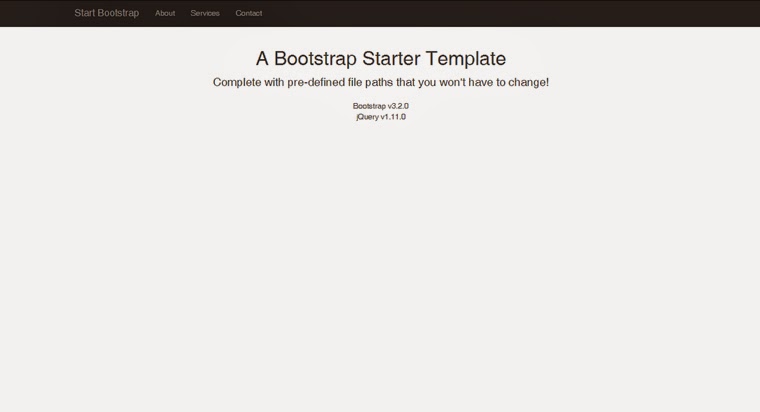 Free Bootstrap Themes Bare Templates