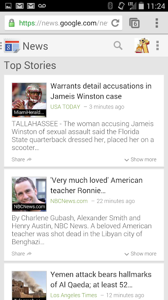 Google News Mobile