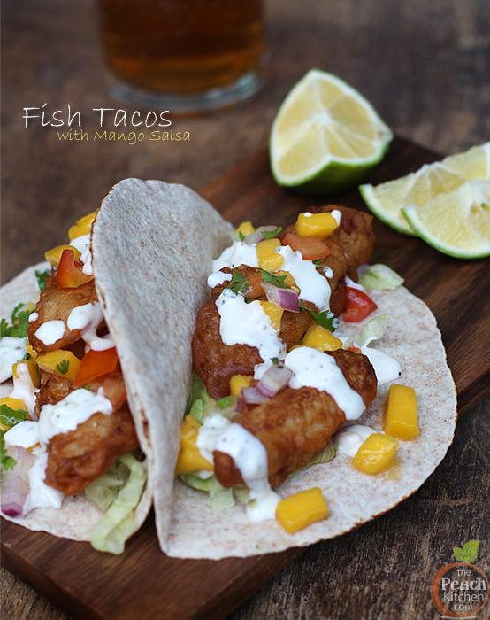 Fish Tacos and lime wedges