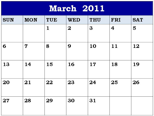 march calendar 2011 printable kids. MARCH 2011 CALENDAR PRINTABLE