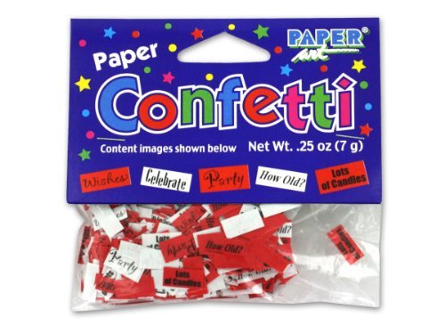 Birthday word confetti - Case of 108 Birthday word confetti - Case of 108