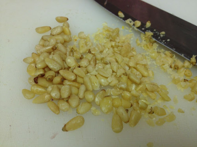 chopped pine nuts