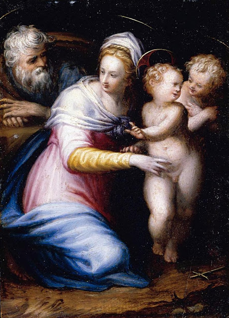 Prospero Fontana - Holy Family with the Infant St John the Baptist