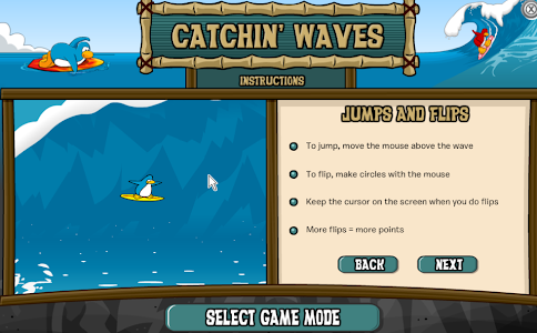 Club Penguin Game Guides: Catchin' Waves