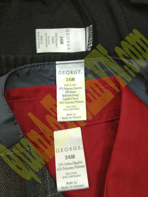 Bộ Vest bé trai hiệu George , xuất xịn made in vietnam, size từ 24M đến 4T. Màu đỏ .tem