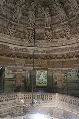Interior de templo jainista, Jaisalmer, Rajastán, India