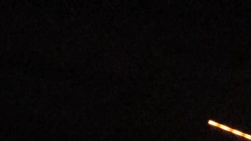 Ufo Spotted Emitting Orange Beam Of Light