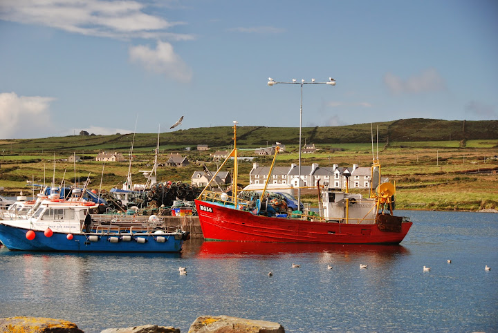 Portmagee Harbor, looking at Valentia Island, Ireland