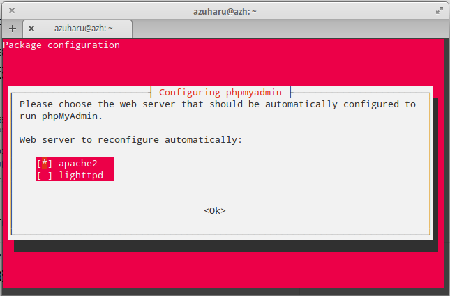 Konfigurasi saat install Apache cara menginstall apache, php dan mysql pada elementary os
