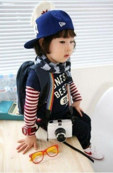 New Korean Baby Kid Boys Long Sleeve T Shirt Tops Tee Crewneck Casual Comfy 1IC
