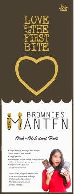 Desain X-Banner Brownies Manten