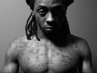 Lil Wayne black and white