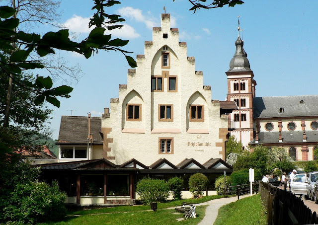 Seegarten, Amorbach Mühle Abteikirche Schloss Bayern Odenwald