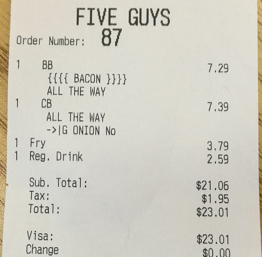 Fast Food Restaurant «Five Guys», reviews and photos, 4930 Dublin Blvd, Dublin, CA 94568, USA