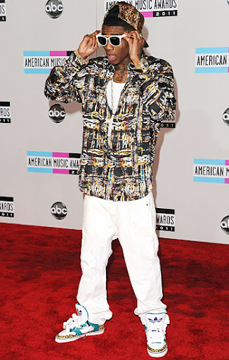 Soulja Boy on the red carpet at the 2011 American Music Awards in Los Angeles, California. November 20, 2011.