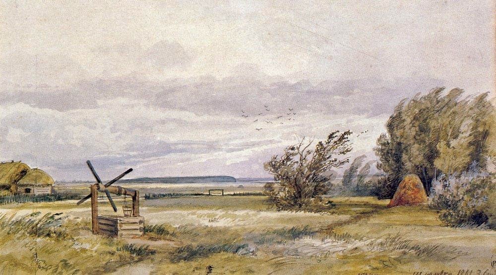 Ivan Shishkin - Shmelevka. Windy day