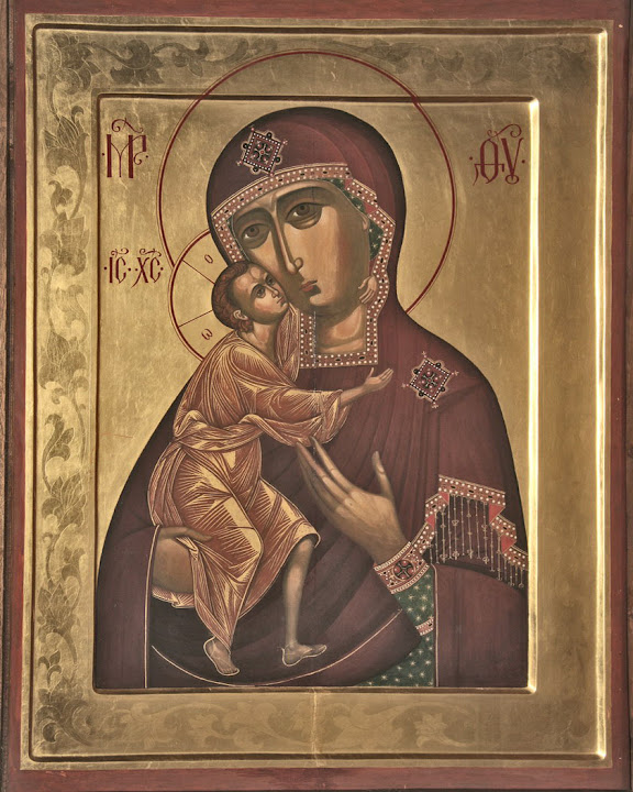 Местная икона в иконостасе храма Новомучеников и Исповедников Российских, написанная к освящению храма в 1998 году.