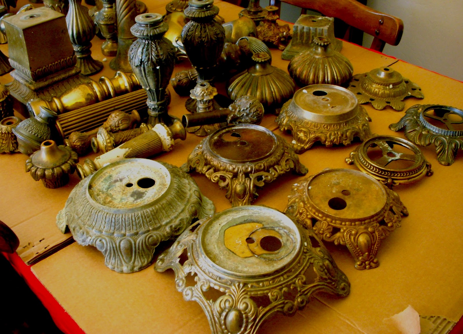 Honey's Treasures: Antique Lamp Parts