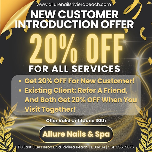 Allure Nails & Spa logo