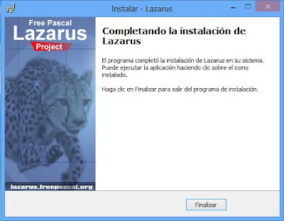Instalar Free Pascal Lazarus en Windows 8