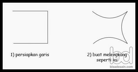 Kursus desain grafis - buat beberapa garis melengkung