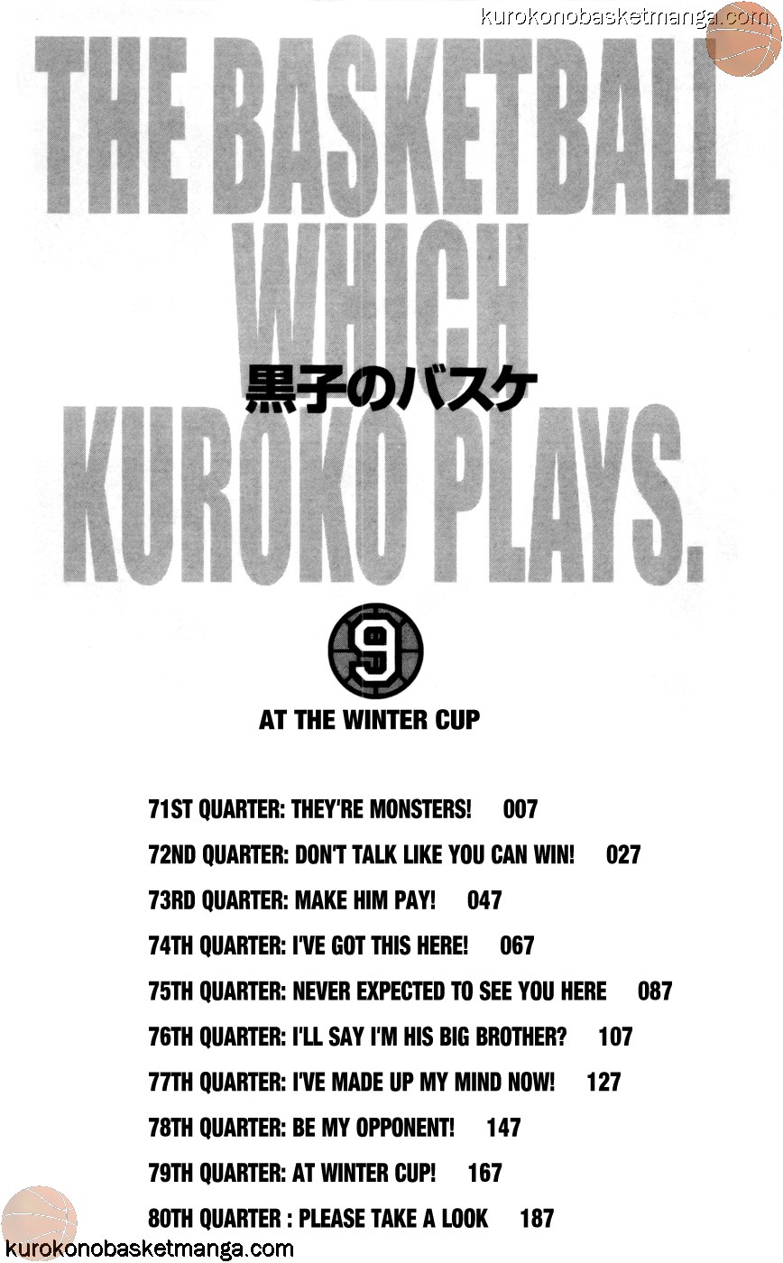 Kuroko no Basket Manga Chapter 71 - Image 04