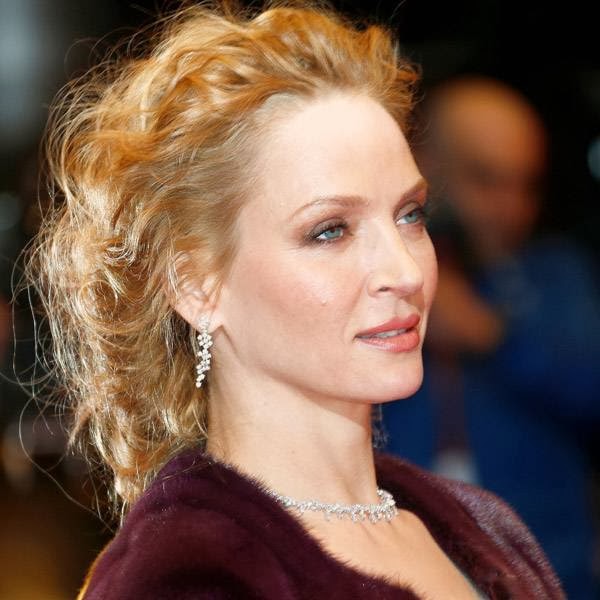 Actress Uma Thurman poses for photographers on the red carpet for the film Nymphomaniac at the International Film Festival Berlinale in Berlin, Sunday, Feb. 9, 2014. Actress Uma Thurman poses for photographers on the red carpet for the film Nymphomaniac at the International Film Festival Berlinale in Berlin, Sunday, Feb. 9, 2014.