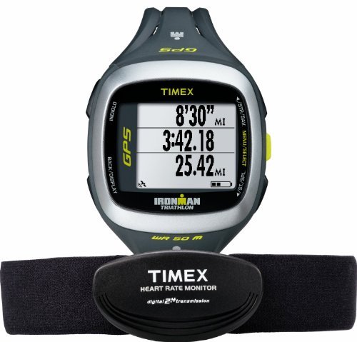 Timex Ironman Run Trainer 2.0 GPS Watch with Heart Rate, Black/Grey/Green