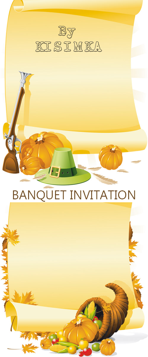 Stock: BLANK THANKSGIVING BANQUET INVITATION Stock: BLANK THANKSGIVING BANQUET INVITATION