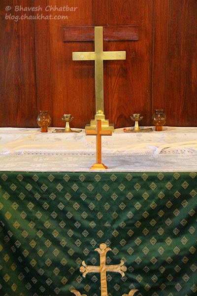 Holy crosses in St. Mary’s Church, Pune