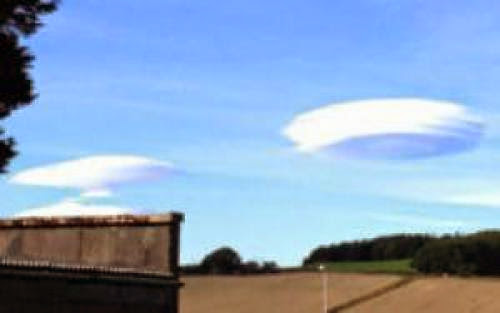 Ufo Clouds Spectacular Lenticular Clouds Seen Above Aberdeenshire Scotland September 2 2013