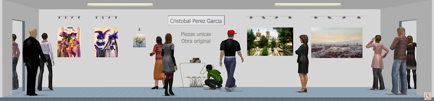 Sala de exposicion virtual de Pinturas de Cristóbal Pérez Garcia Toval