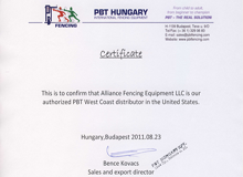 PBT Certificate