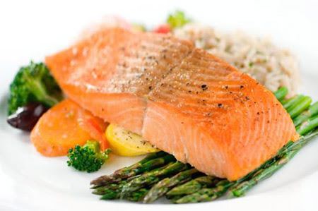 il pesce filetto di salmone