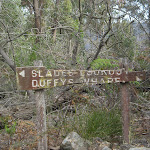 Sign at the intersection of Duffy's Wharf and Slade Lookout (5454)