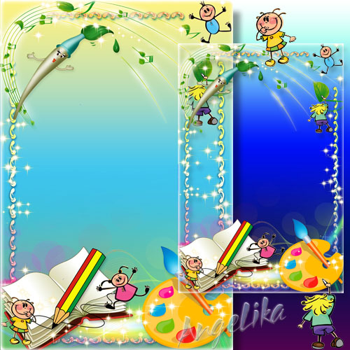 Children's Photoframe - We Draw and Sing, Very Cheerfully Live Children's Photoframe - We Draw and Sing, Very Cheerfully Live