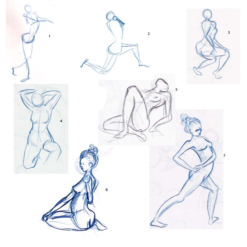 gesture figure drawings. If case you want your designs