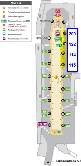 Las líneas 200, 122, 114 y 115 de la EMT vuelven al intercambiador de Avenida América