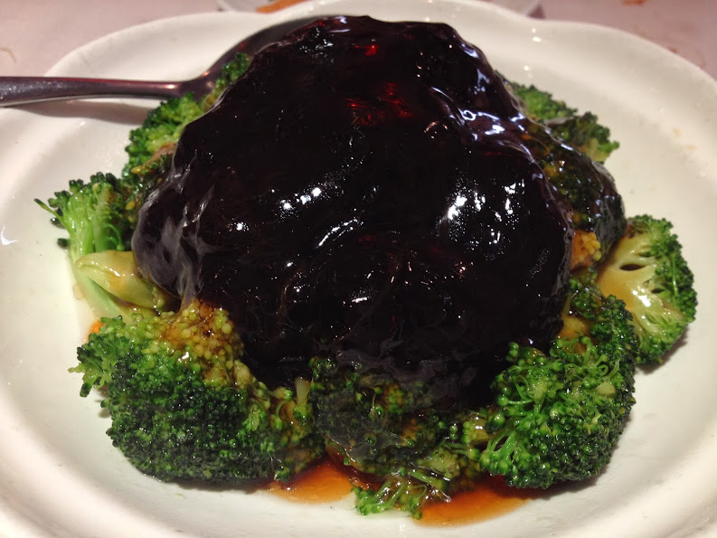 Peony Jade Broccoli with fatt choy (发菜)