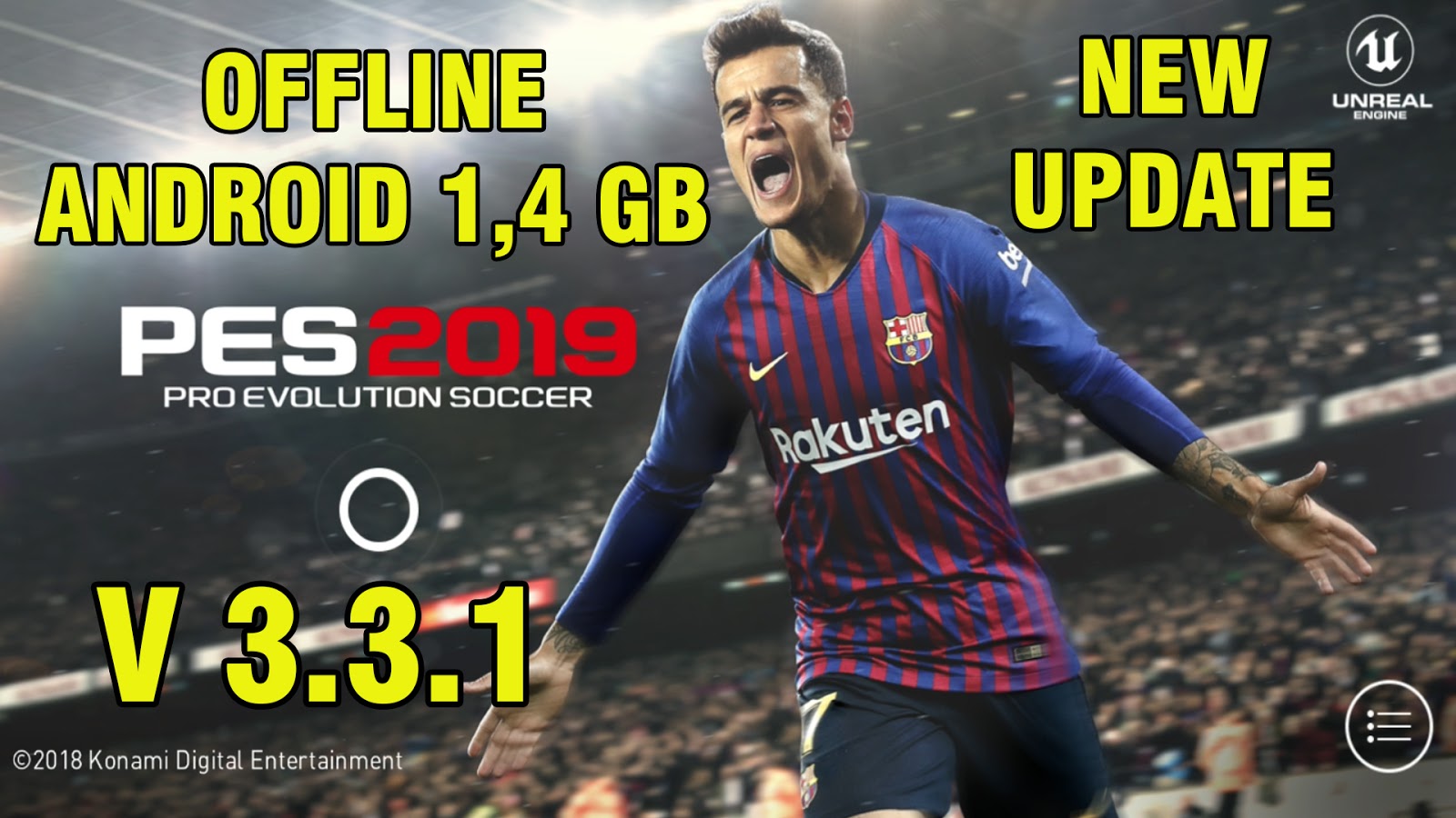 PES 2019 Mobile V3.3.1 Android Offline New Patch Transfers Update + New Kits Best Graphics