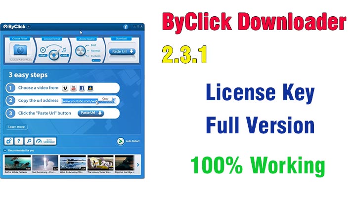 ByClick Downloader 2.3.1 Full License Key Free Download 2021 (100% Working)