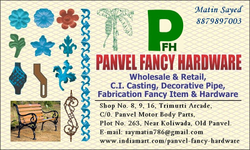 Panvel Fancy Hardware, Shop No 9, Trimurti Arcade, C/o Panvel Motor Body Parts, Uran Road, Panvel-Koliwada, Navi Mumbai, Maharashtra 410206, India, Hardware_Shop, state MH