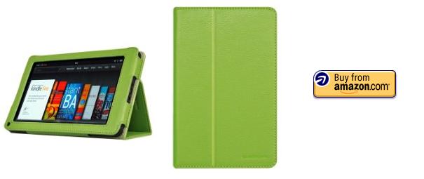 CaseCrown Bold Kindle Fire Standby Green Leather Case